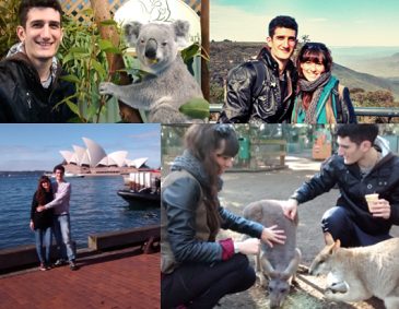 Estudiantes en Australia - Caterina y Roger